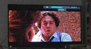Watching movies at home